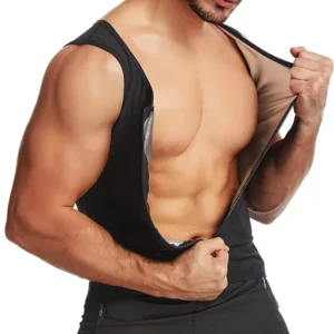 Men shaper sauna sweat vest body shapers tank tops silver ion coating waist trainer slimming vest shapewear effect fat burning